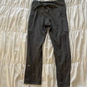 Lululemon Charcoal Crop with Side Pockets 6